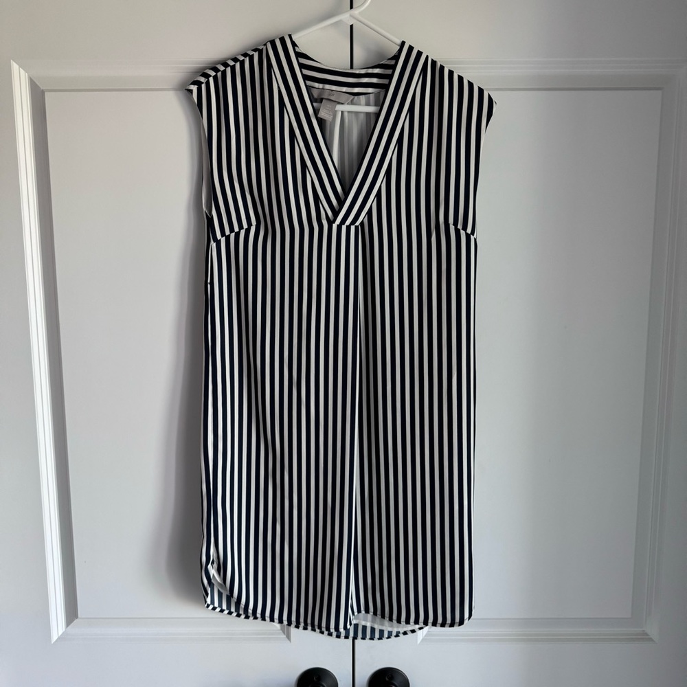 🤩 H&M Stripe Dress Size 0 - Picture 1 of 7